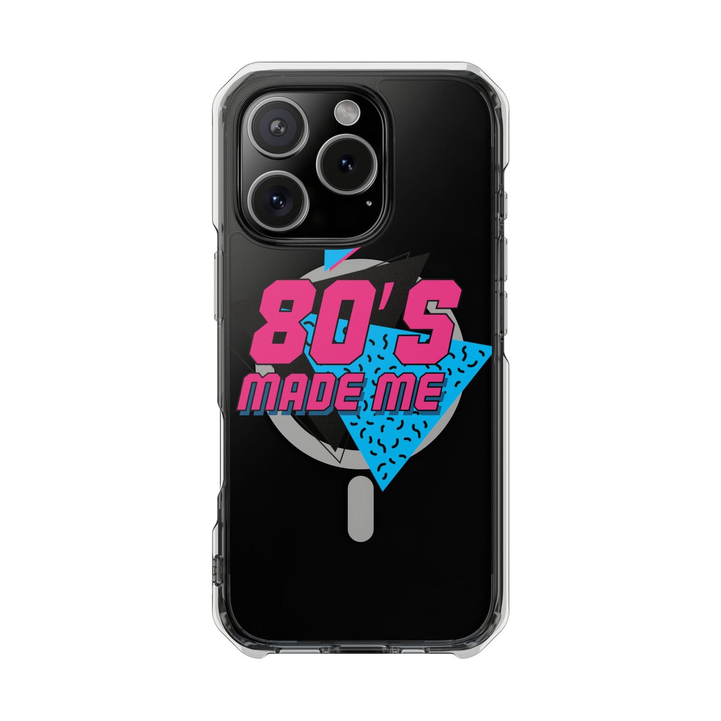 80's Nostalgia Magnetic Clear Phone Cases, Vintage Phone Covers, Retro Mobile Accessories, Gift for 80's Lovers, Trendy Tech Cases
