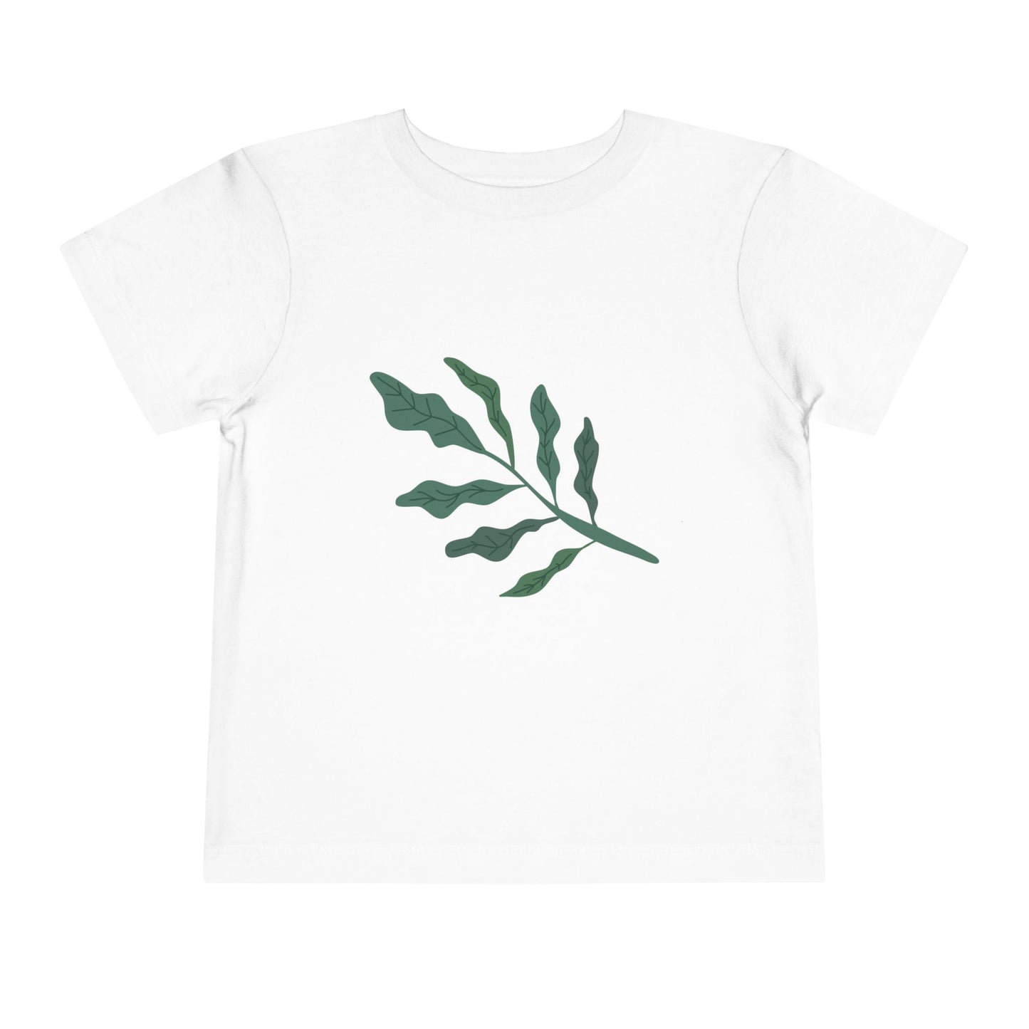 Nature-Inspired Toddler Tee, Kids Leaf Print Shirt, Summer Outfit, Toddler Gift, Eco-Friendly Kidswear