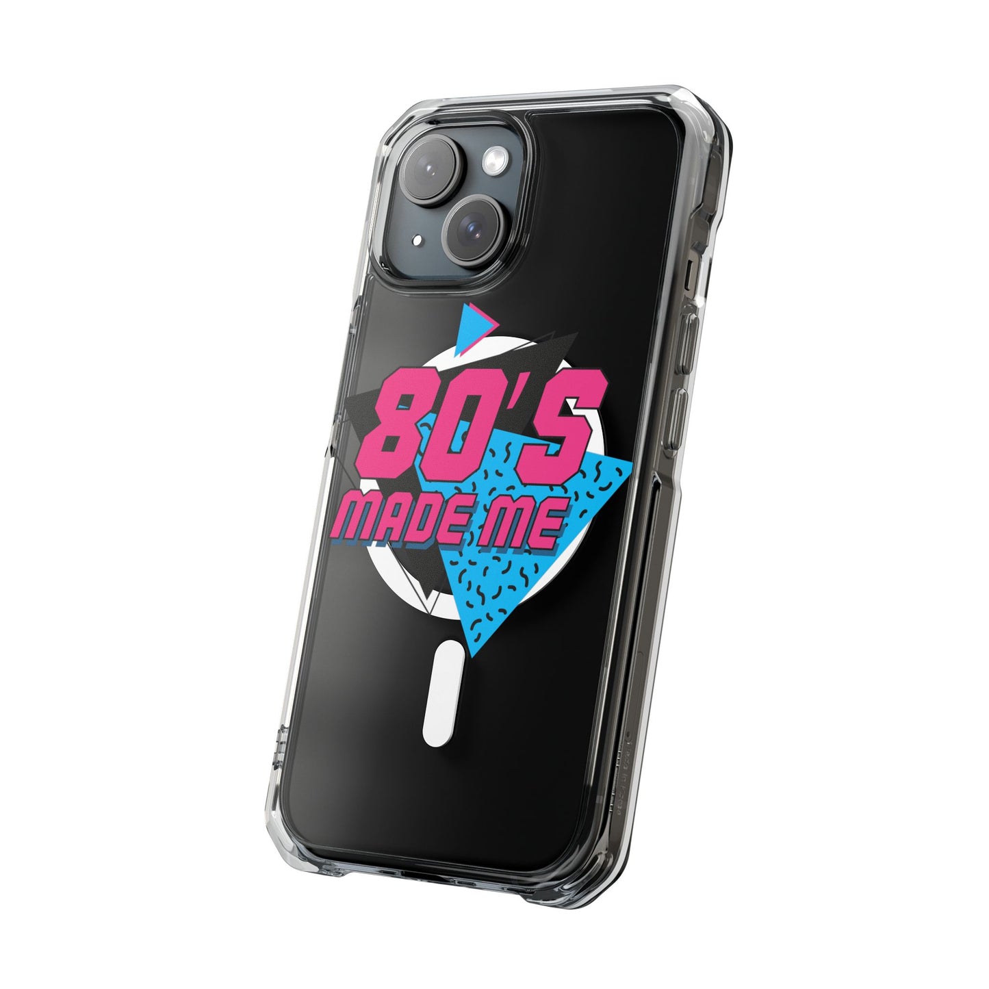 80's Nostalgia Magnetic Clear Phone Cases, Vintage Phone Covers, Retro Mobile Accessories, Gift for 80's Lovers, Trendy Tech Cases