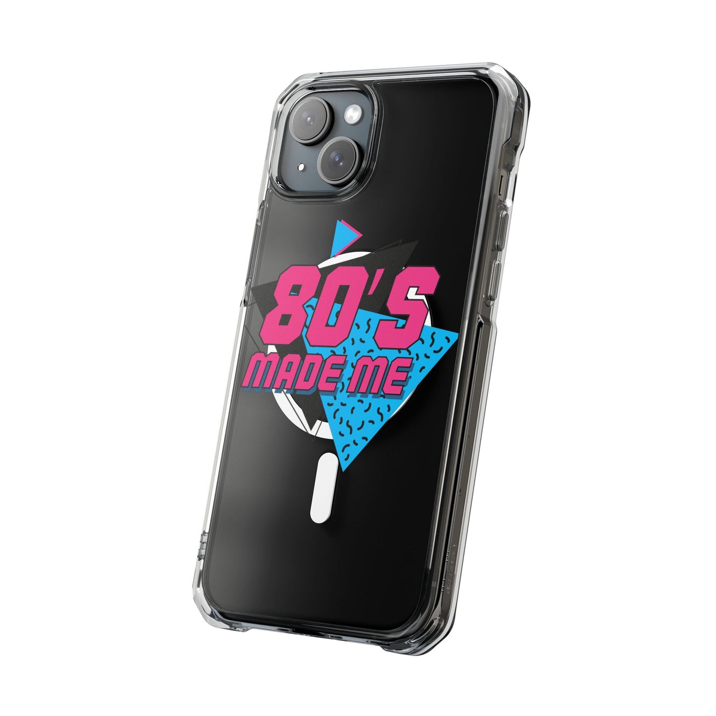 80's Nostalgia Magnetic Clear Phone Cases, Vintage Phone Covers, Retro Mobile Accessories, Gift for 80's Lovers, Trendy Tech Cases