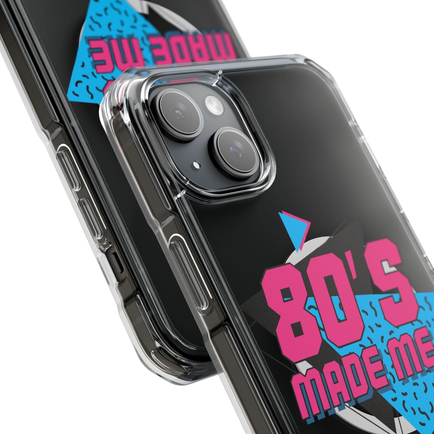 80's Nostalgia Magnetic Clear Phone Cases, Vintage Phone Covers, Retro Mobile Accessories, Gift for 80's Lovers, Trendy Tech Cases