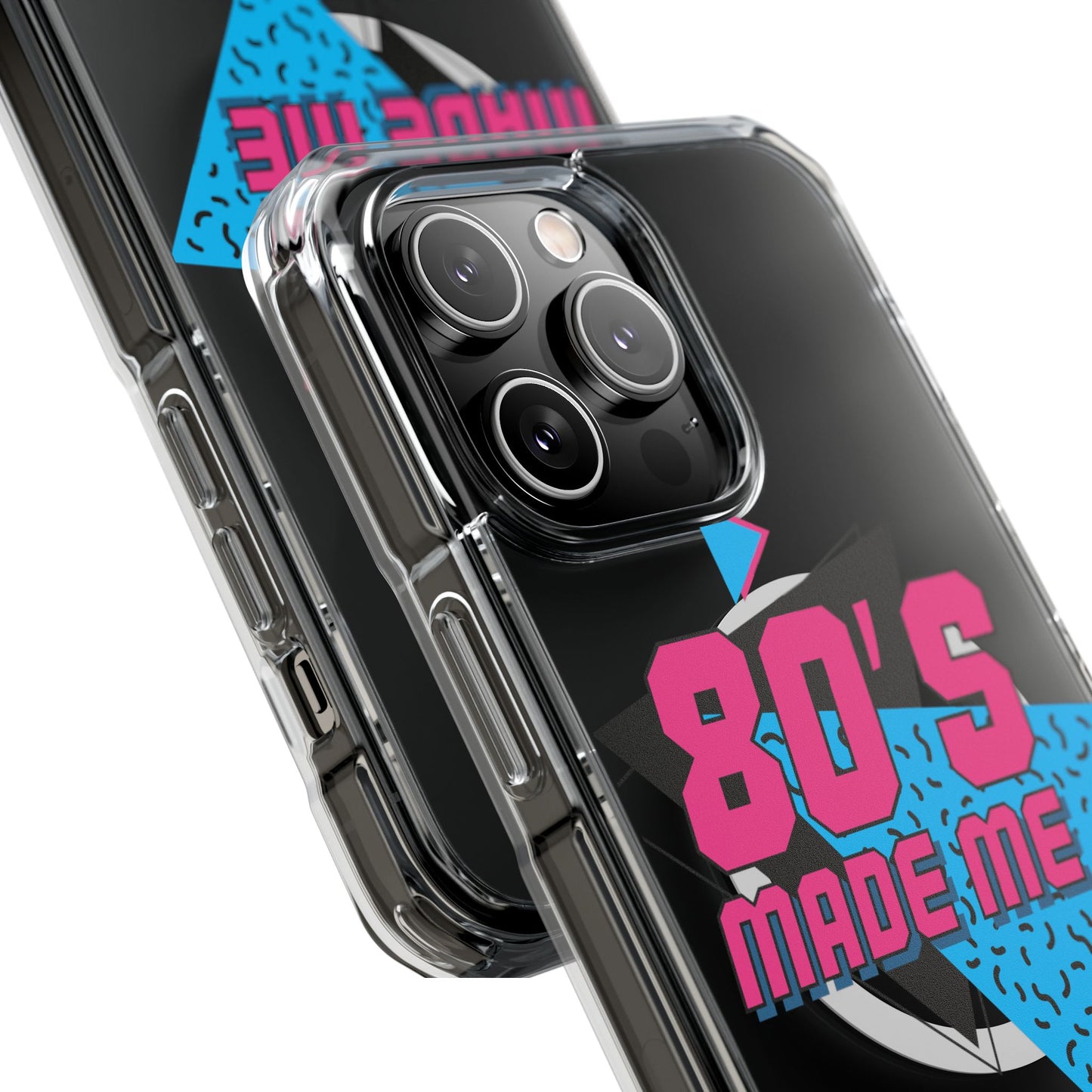 80's Nostalgia Magnetic Clear Phone Cases, Vintage Phone Covers, Retro Mobile Accessories, Gift for 80's Lovers, Trendy Tech Cases