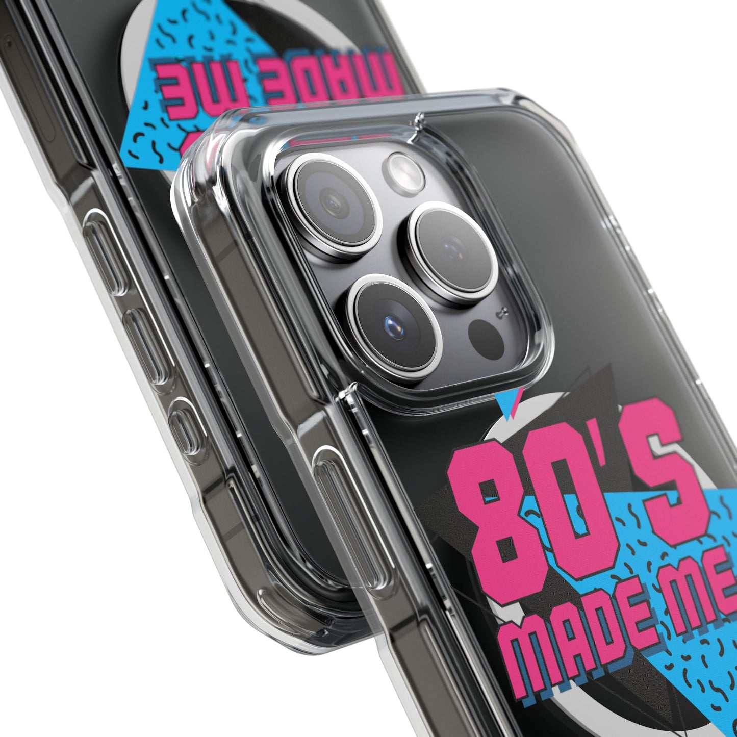 80's Nostalgia Magnetic Clear Phone Cases, Vintage Phone Covers, Retro Mobile Accessories, Gift for 80's Lovers, Trendy Tech Cases