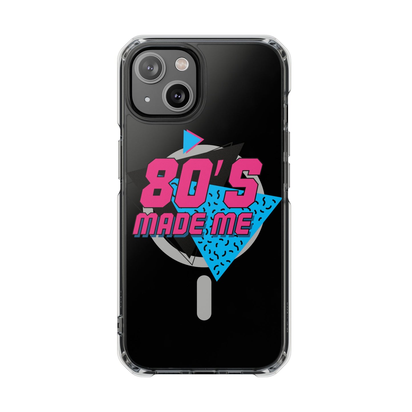 80's Nostalgia Magnetic Clear Phone Cases, Vintage Phone Covers, Retro Mobile Accessories, Gift for 80's Lovers, Trendy Tech Cases