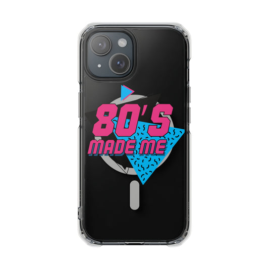 80's Nostalgia Magnetic Clear Phone Cases, Vintage Phone Covers, Retro Mobile Accessories, Gift for 80's Lovers, Trendy Tech Cases