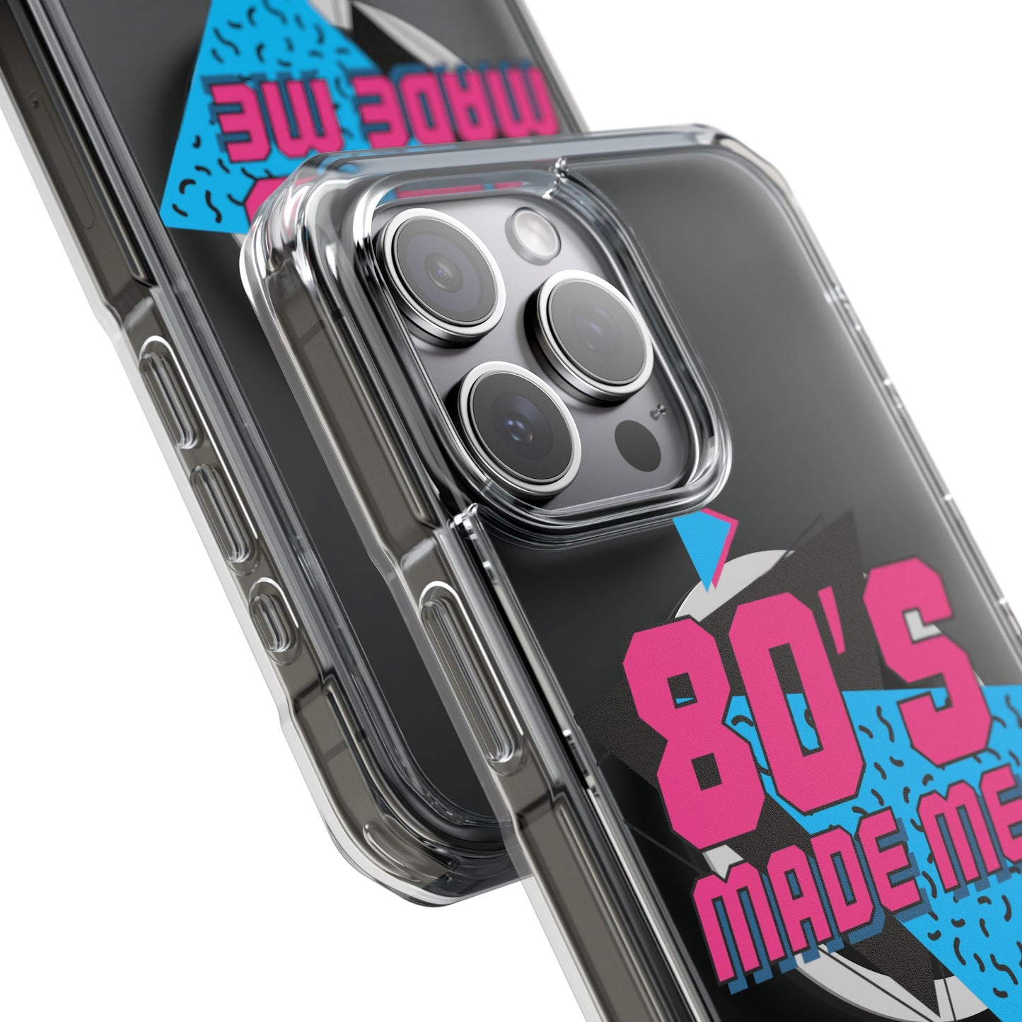 80's Nostalgia Magnetic Clear Phone Cases, Vintage Phone Covers, Retro Mobile Accessories, Gift for 80's Lovers, Trendy Tech Cases