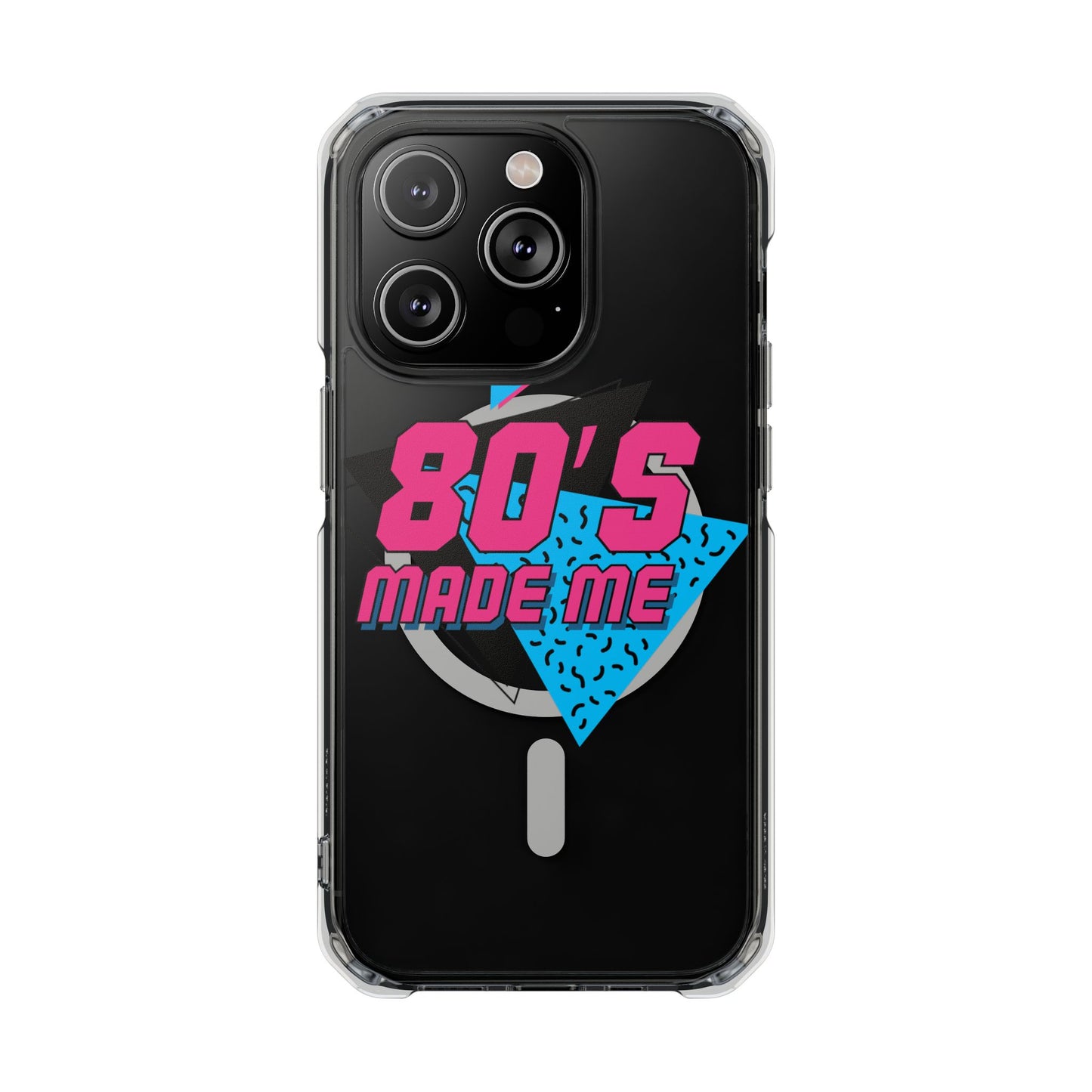 80's Nostalgia Magnetic Clear Phone Cases, Vintage Phone Covers, Retro Mobile Accessories, Gift for 80's Lovers, Trendy Tech Cases