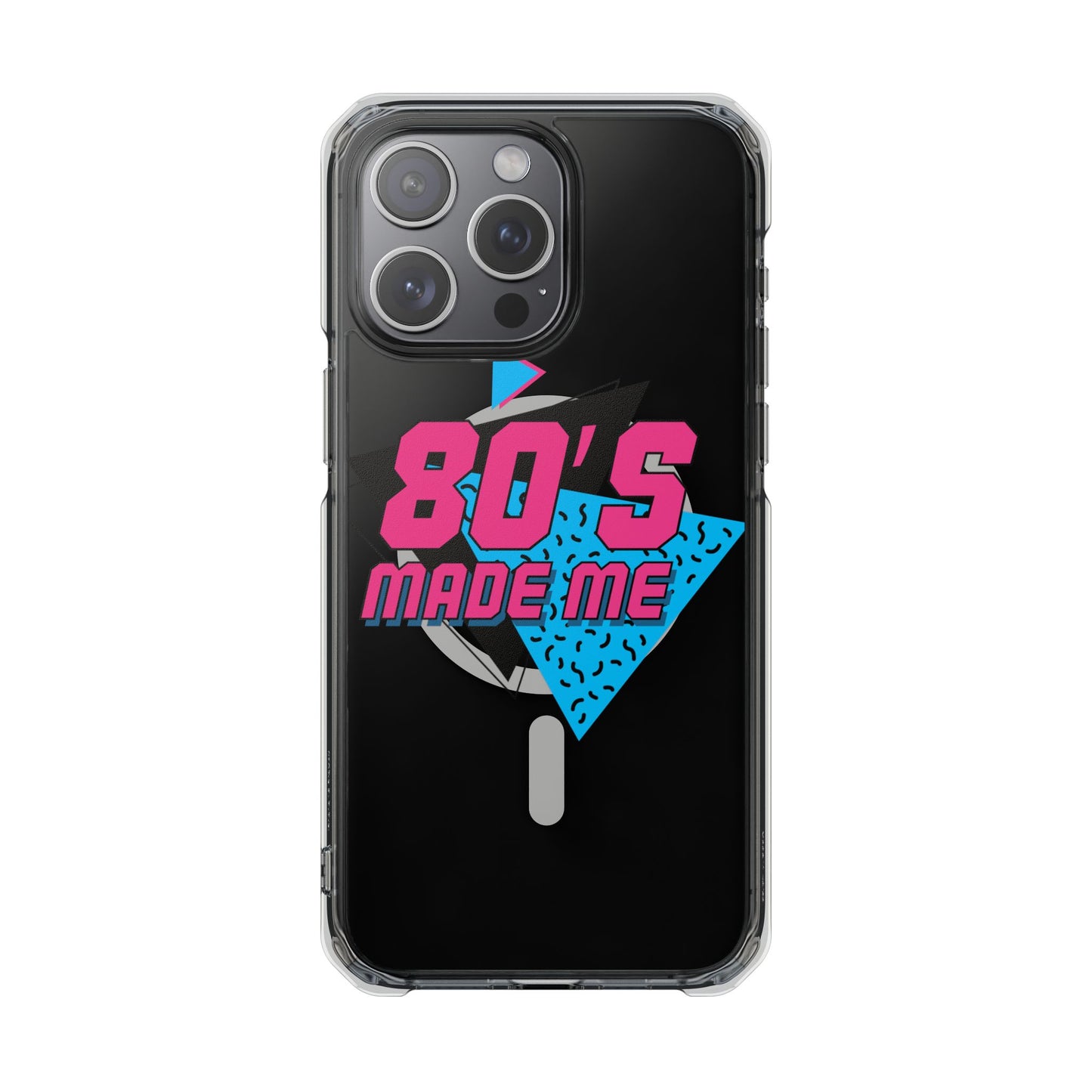 80's Nostalgia Magnetic Clear Phone Cases, Vintage Phone Covers, Retro Mobile Accessories, Gift for 80's Lovers, Trendy Tech Cases