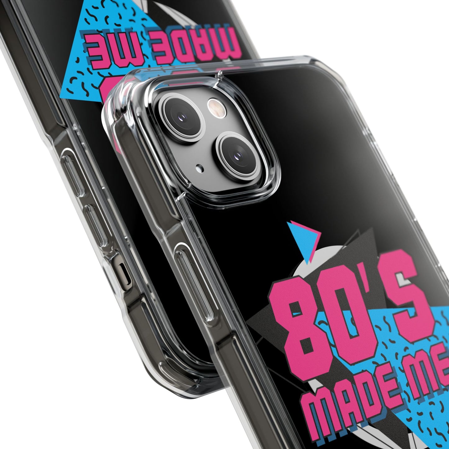 80's Nostalgia Magnetic Clear Phone Cases, Vintage Phone Covers, Retro Mobile Accessories, Gift for 80's Lovers, Trendy Tech Cases