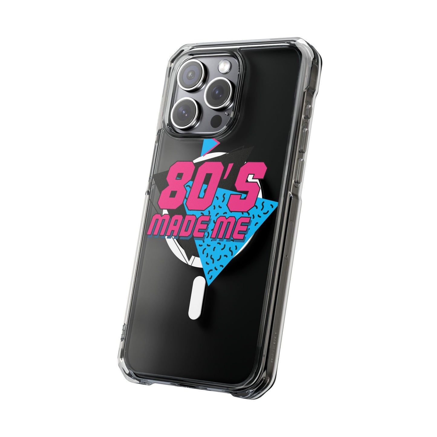 80's Nostalgia Magnetic Clear Phone Cases, Vintage Phone Covers, Retro Mobile Accessories, Gift for 80's Lovers, Trendy Tech Cases