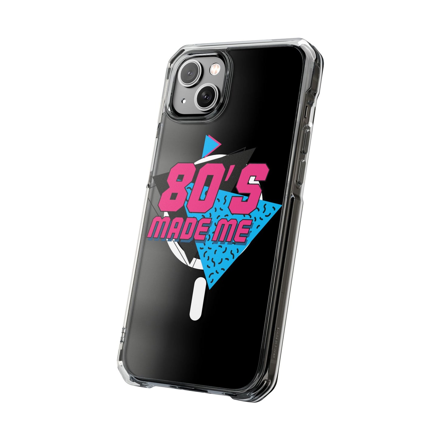 80's Nostalgia Magnetic Clear Phone Cases, Vintage Phone Covers, Retro Mobile Accessories, Gift for 80's Lovers, Trendy Tech Cases