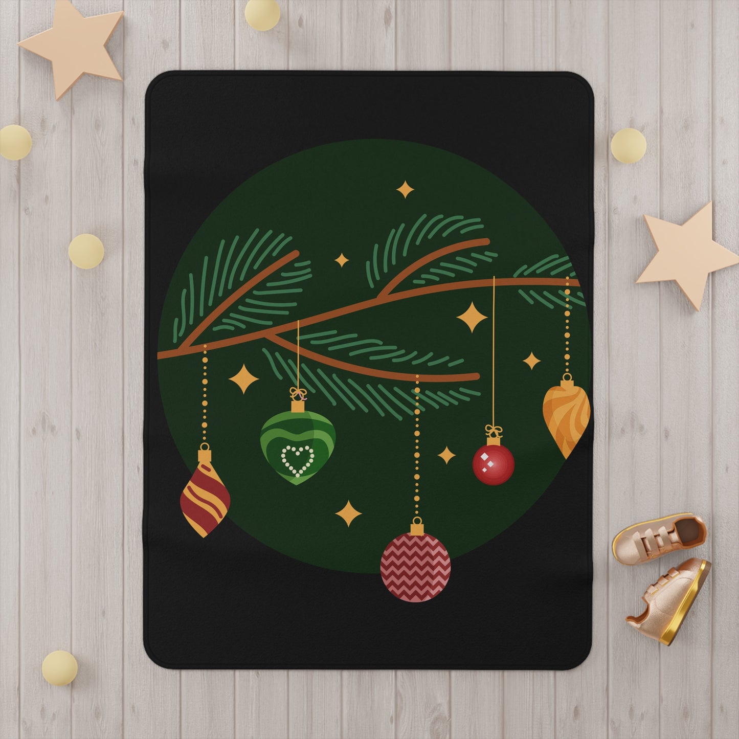Christmas Toddler Blanket, Holiday Decor, Festive Gift, Cozy Nursery, Winter Wonderland