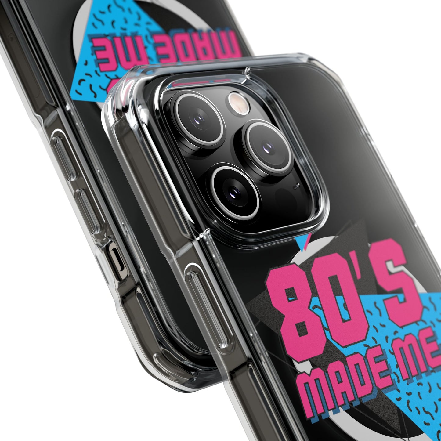 80's Nostalgia Magnetic Clear Phone Cases, Vintage Phone Covers, Retro Mobile Accessories, Gift for 80's Lovers, Trendy Tech Cases