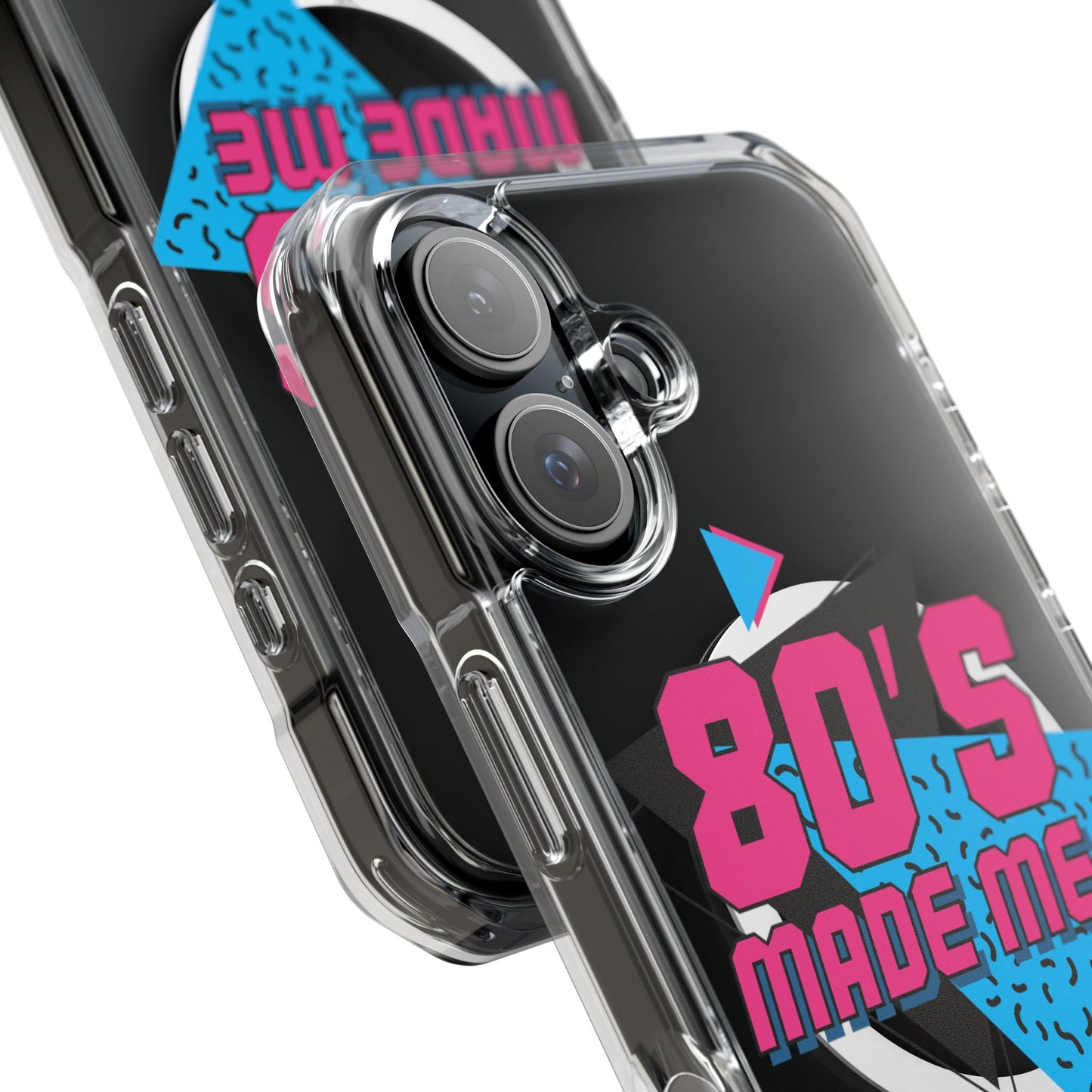 80's Nostalgia Magnetic Clear Phone Cases, Vintage Phone Covers, Retro Mobile Accessories, Gift for 80's Lovers, Trendy Tech Cases