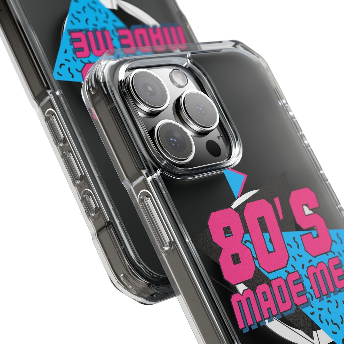 80's Nostalgia Magnetic Clear Phone Cases, Vintage Phone Covers, Retro Mobile Accessories, Gift for 80's Lovers, Trendy Tech Cases