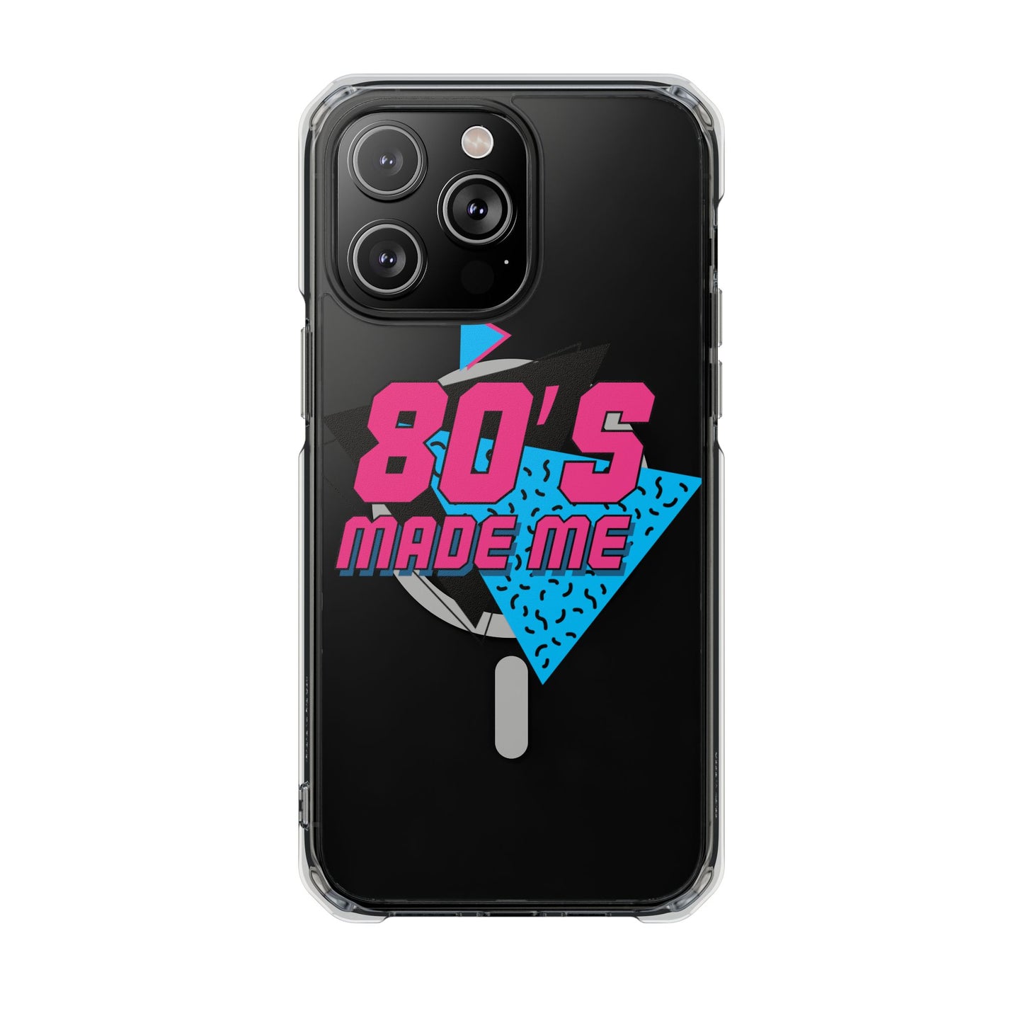 80's Nostalgia Magnetic Clear Phone Cases, Vintage Phone Covers, Retro Mobile Accessories, Gift for 80's Lovers, Trendy Tech Cases