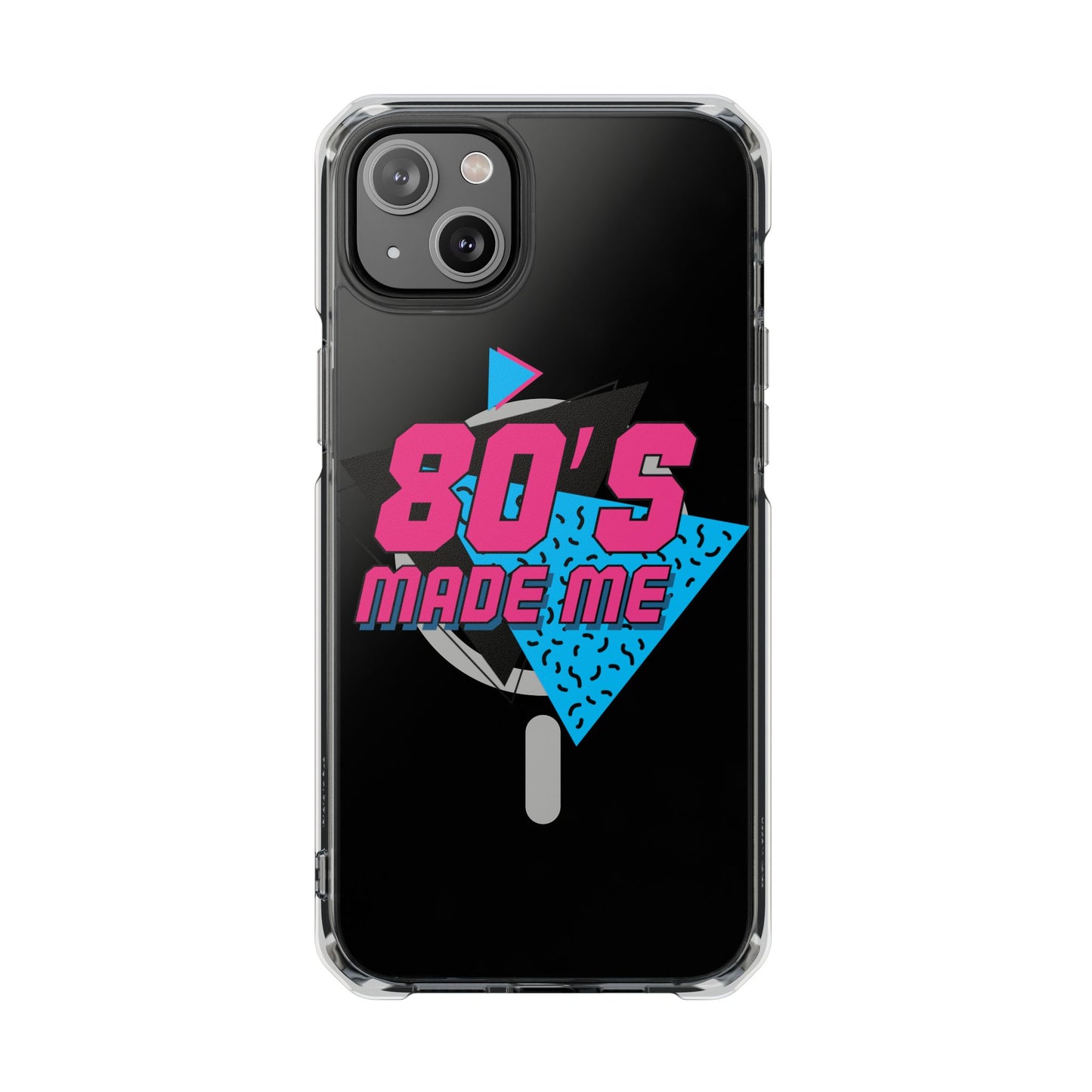 80's Nostalgia Magnetic Clear Phone Cases, Vintage Phone Covers, Retro Mobile Accessories, Gift for 80's Lovers, Trendy Tech Cases