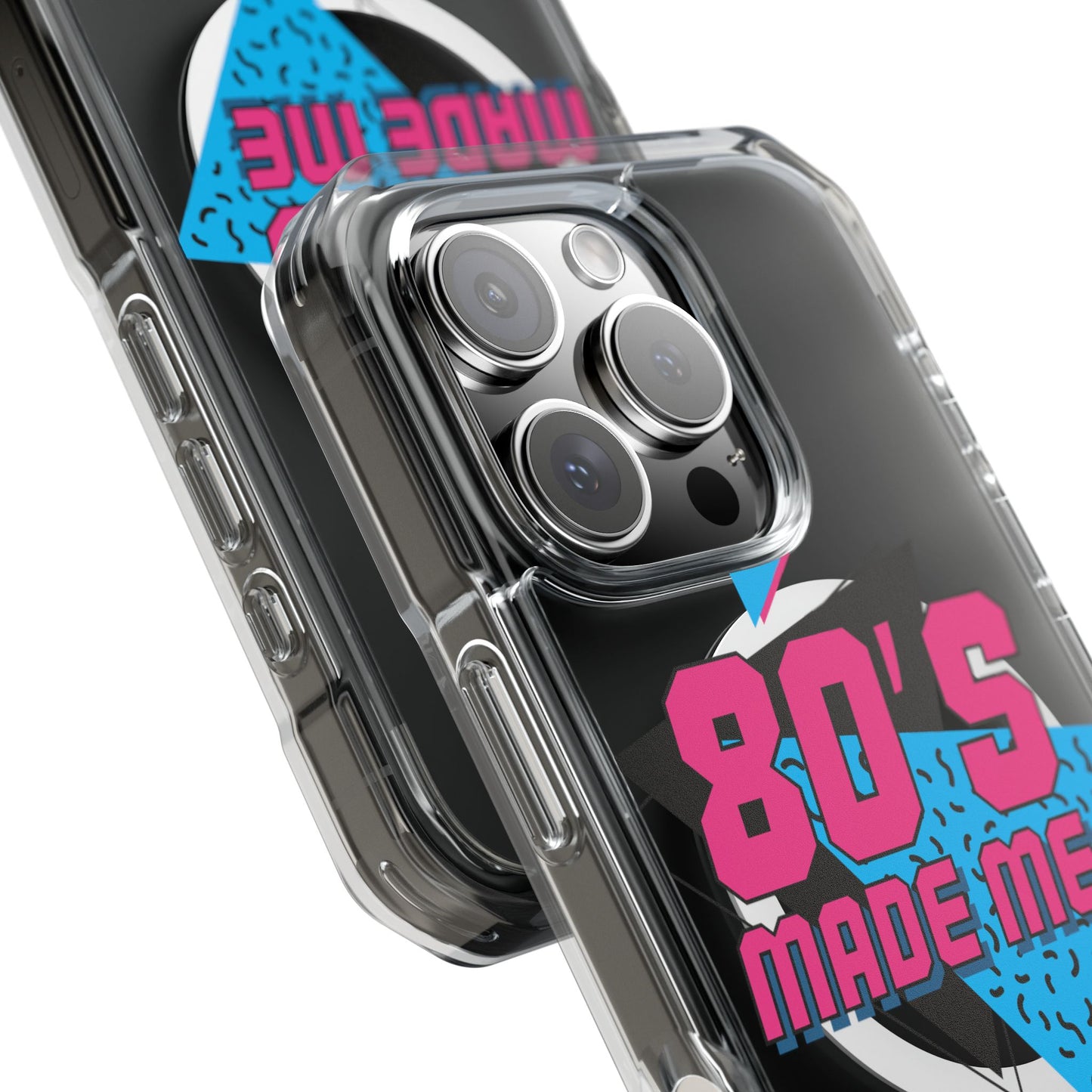 80's Nostalgia Magnetic Clear Phone Cases, Vintage Phone Covers, Retro Mobile Accessories, Gift for 80's Lovers, Trendy Tech Cases