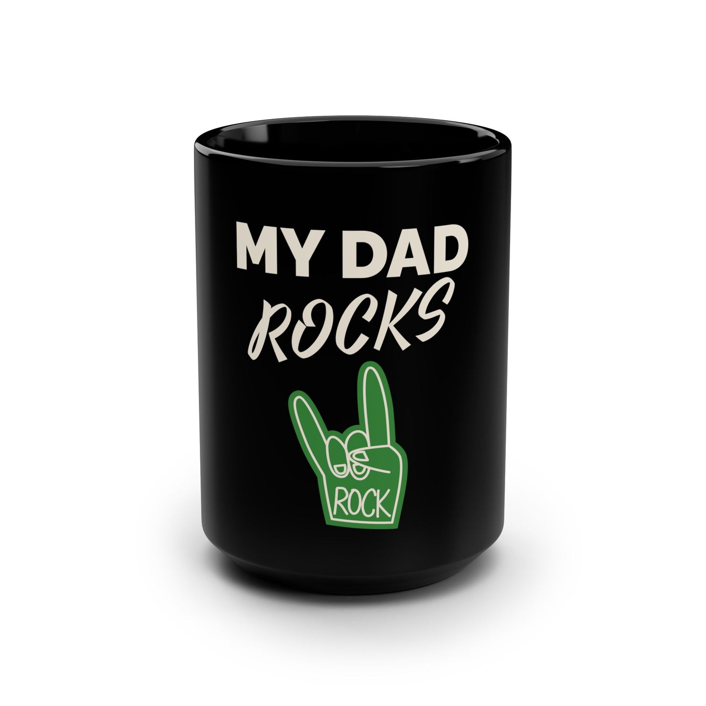 Rocking Dad Coffee Mug - Perfect Gift for Father's Day, Birthdays, Christmas, Music Lovers, and Rock Dad Enthusiasts