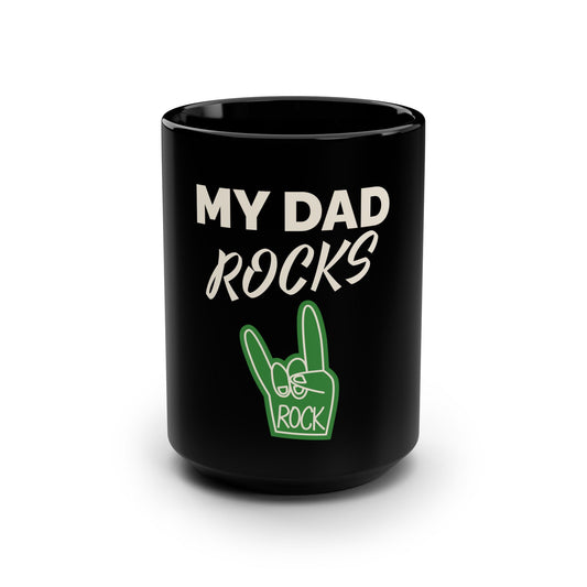 Rocking Dad Coffee Mug - Perfect Gift for Father's Day, Birthdays, Christmas, Music Lovers, and Rock Dad Enthusiasts