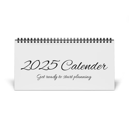 2025 Spiral Desktop Calendar with Inspirational Quotes, Home Office Decor, Planner Gift, Monthly Organizer, Greenery Design