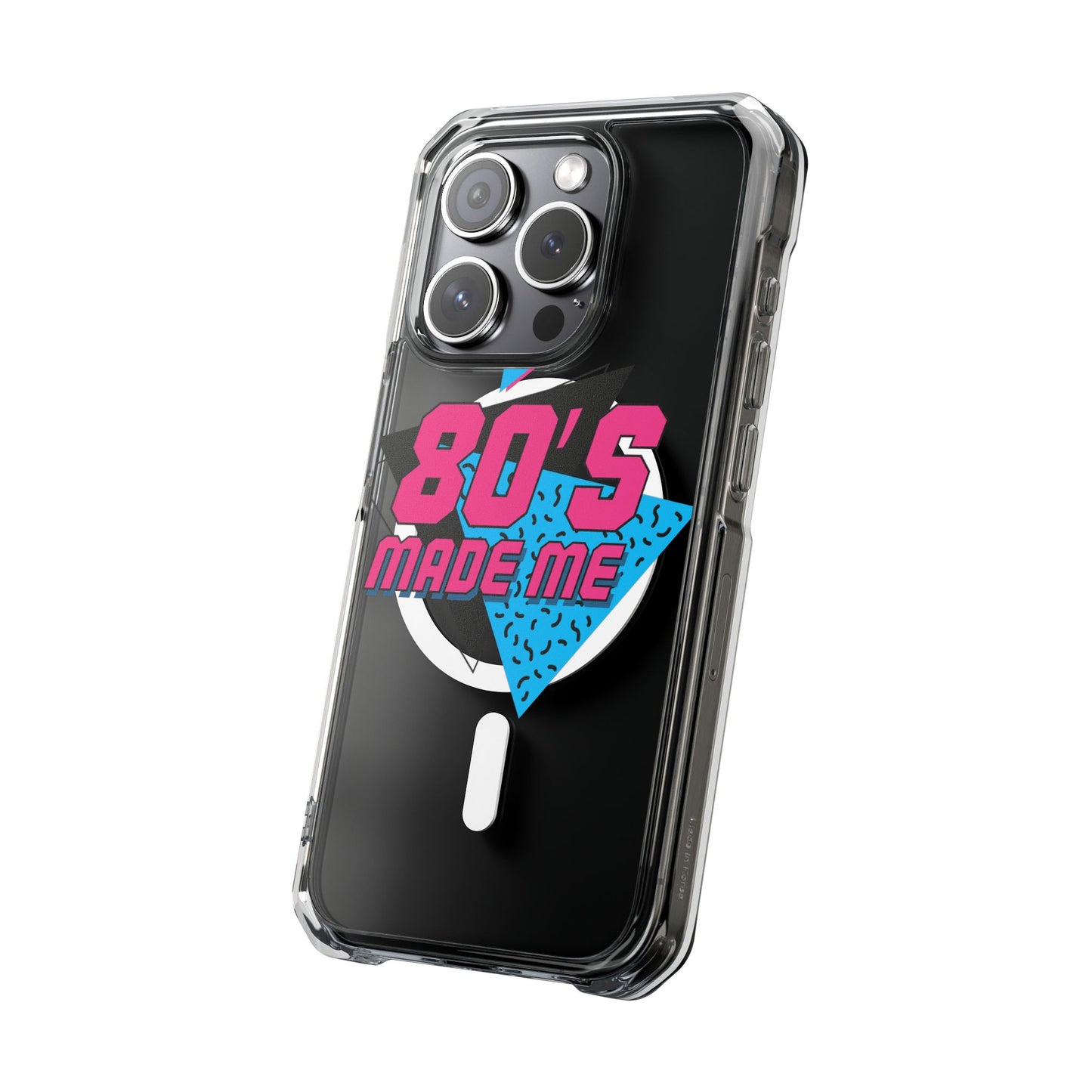 80's Nostalgia Magnetic Clear Phone Cases, Vintage Phone Covers, Retro Mobile Accessories, Gift for 80's Lovers, Trendy Tech Cases