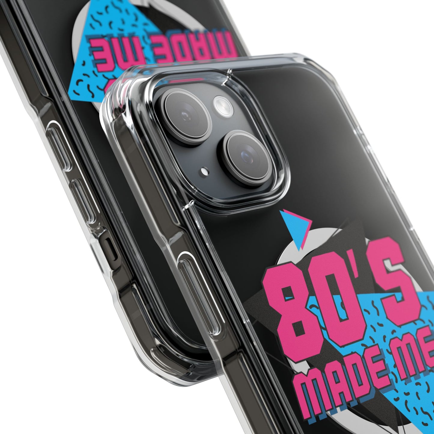 80's Nostalgia Magnetic Clear Phone Cases, Vintage Phone Covers, Retro Mobile Accessories, Gift for 80's Lovers, Trendy Tech Cases