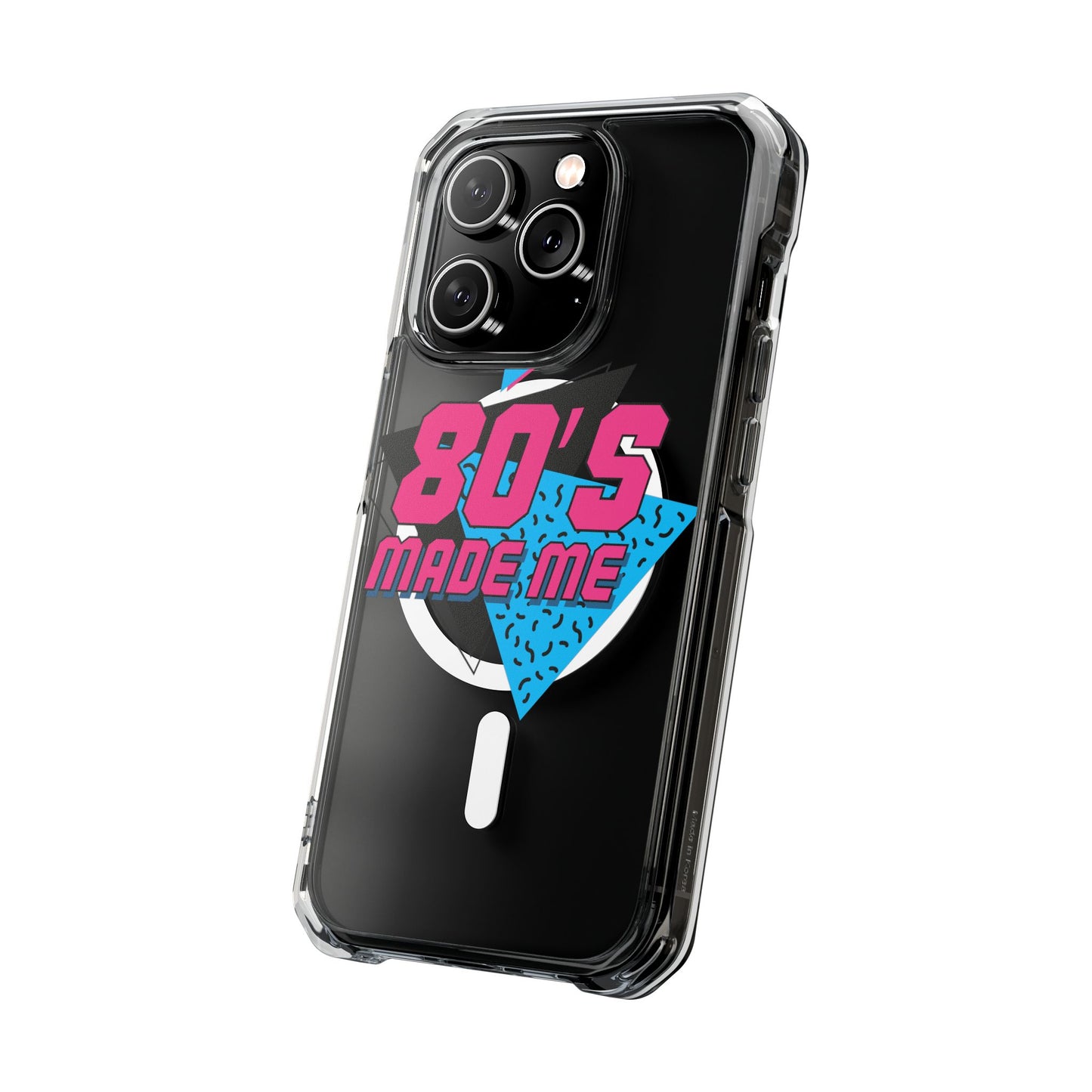 80's Nostalgia Magnetic Clear Phone Cases, Vintage Phone Covers, Retro Mobile Accessories, Gift for 80's Lovers, Trendy Tech Cases